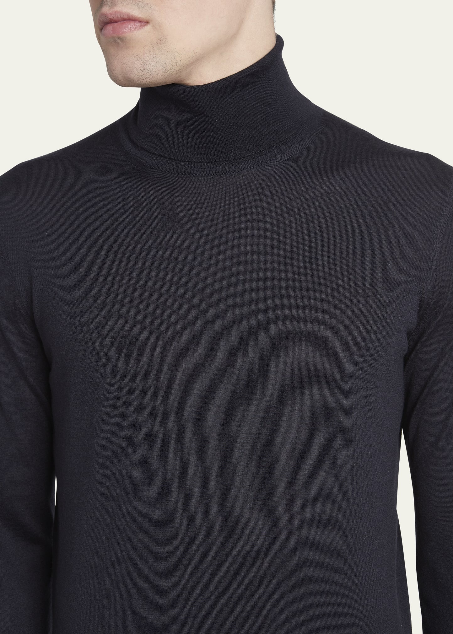 Men's Casheta Cashmere-Silk Turtleneck Sweater - 5