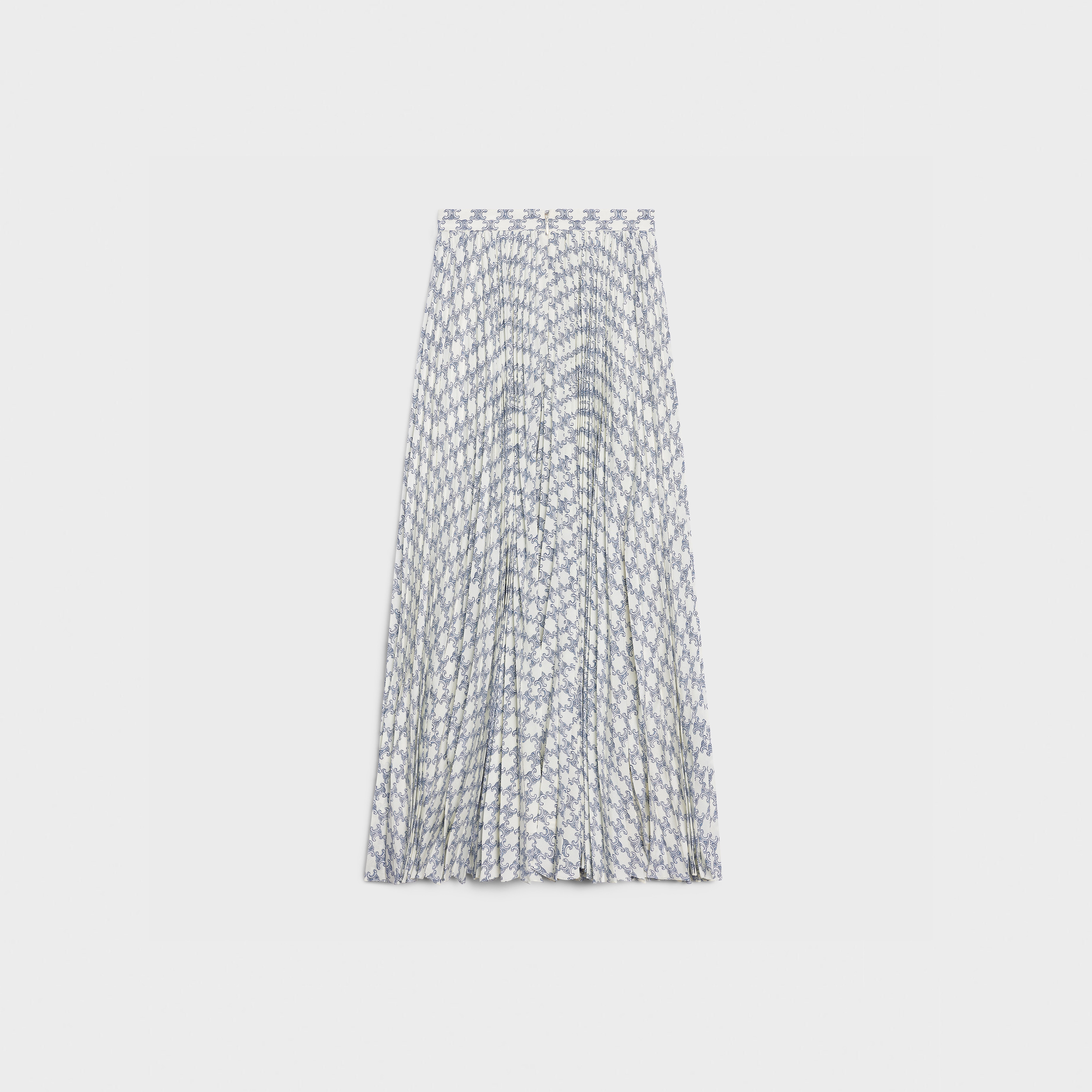 SUN-PLEATED SKIRT IN CRÊPE DE CHINE - 2