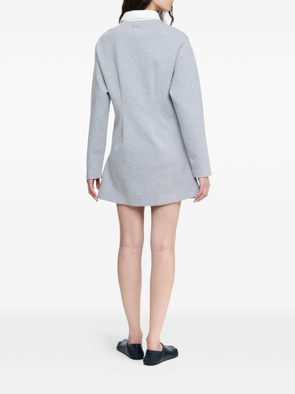 long-sleeve polo dress - 3