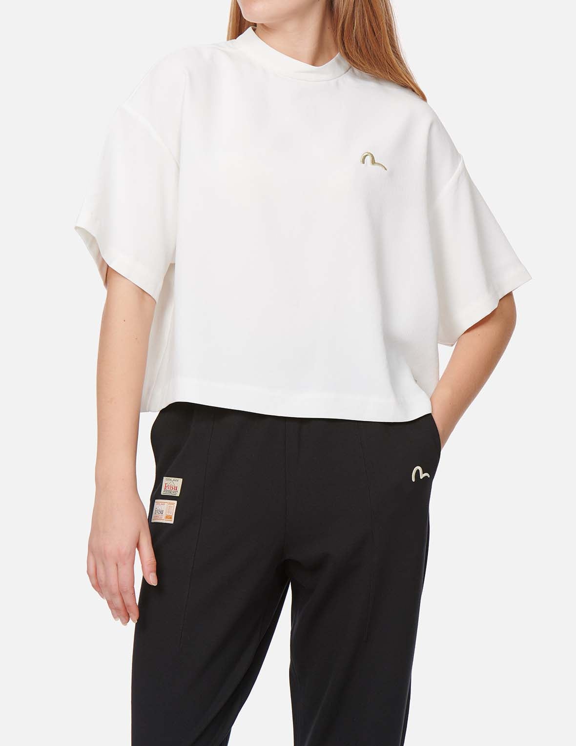 Seagull Embroidered Boxy Blouse - 3
