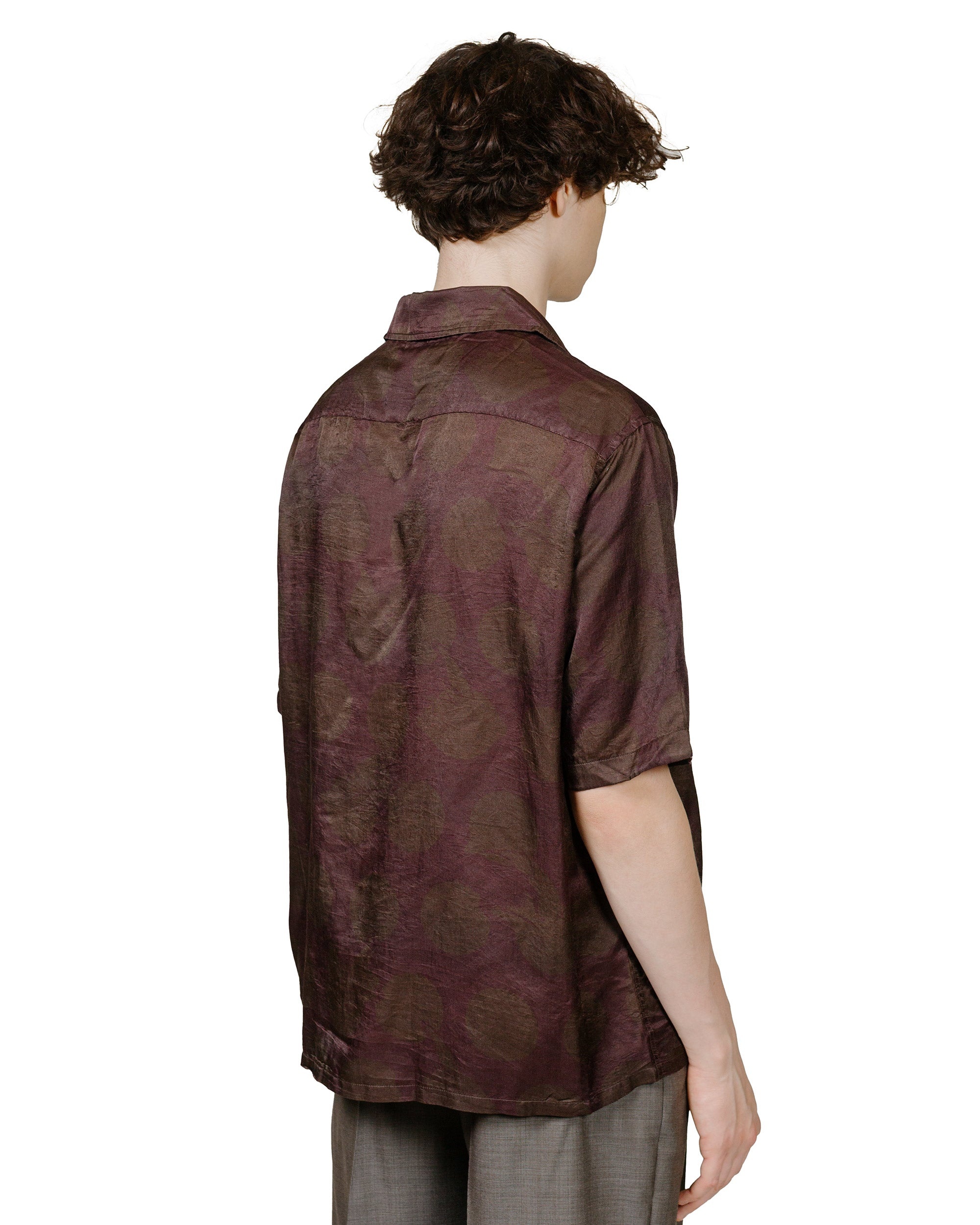 Heusen Shirt Shortsleeve Dotted Print Cotton Silk - 3