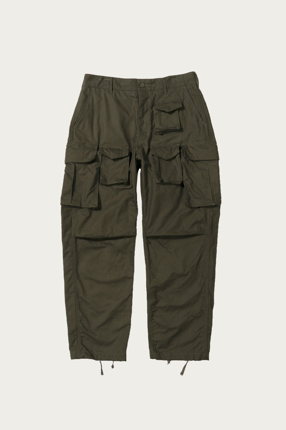 FA Pant - Olive Cotton Brushed Herringbone - 2