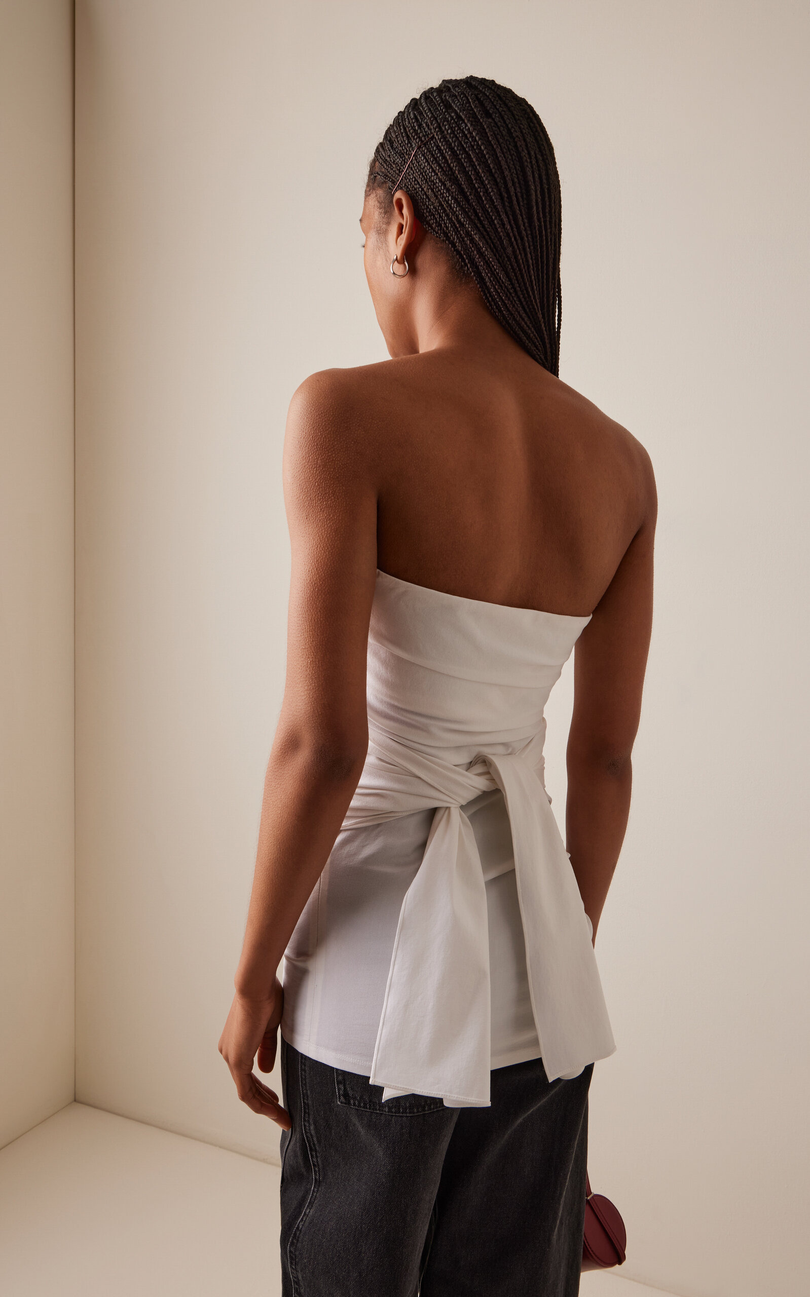 Lena Strapless Cotton Top white - 4