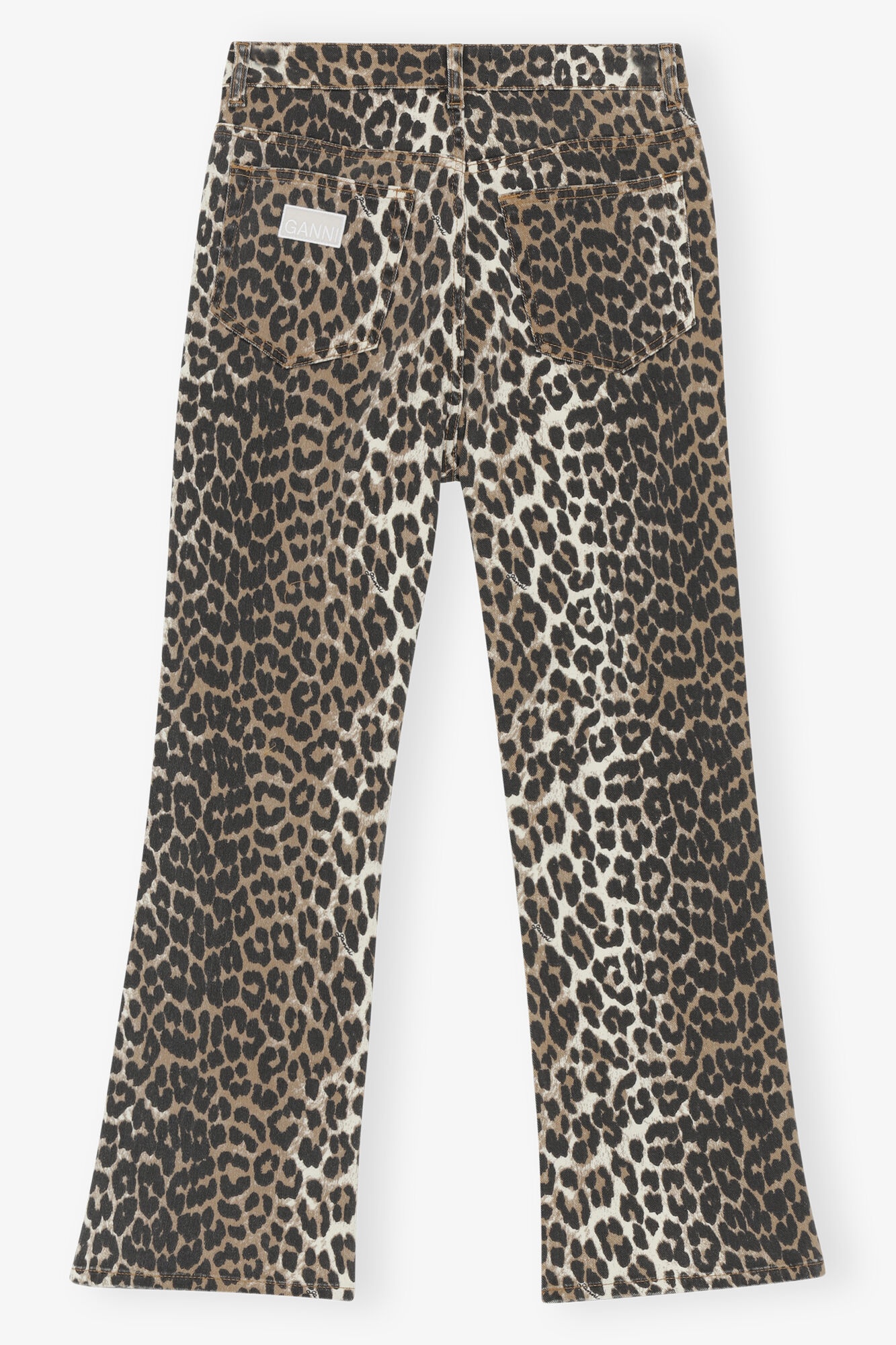 LEOPARD BETZY CROPPED JEANS - 6