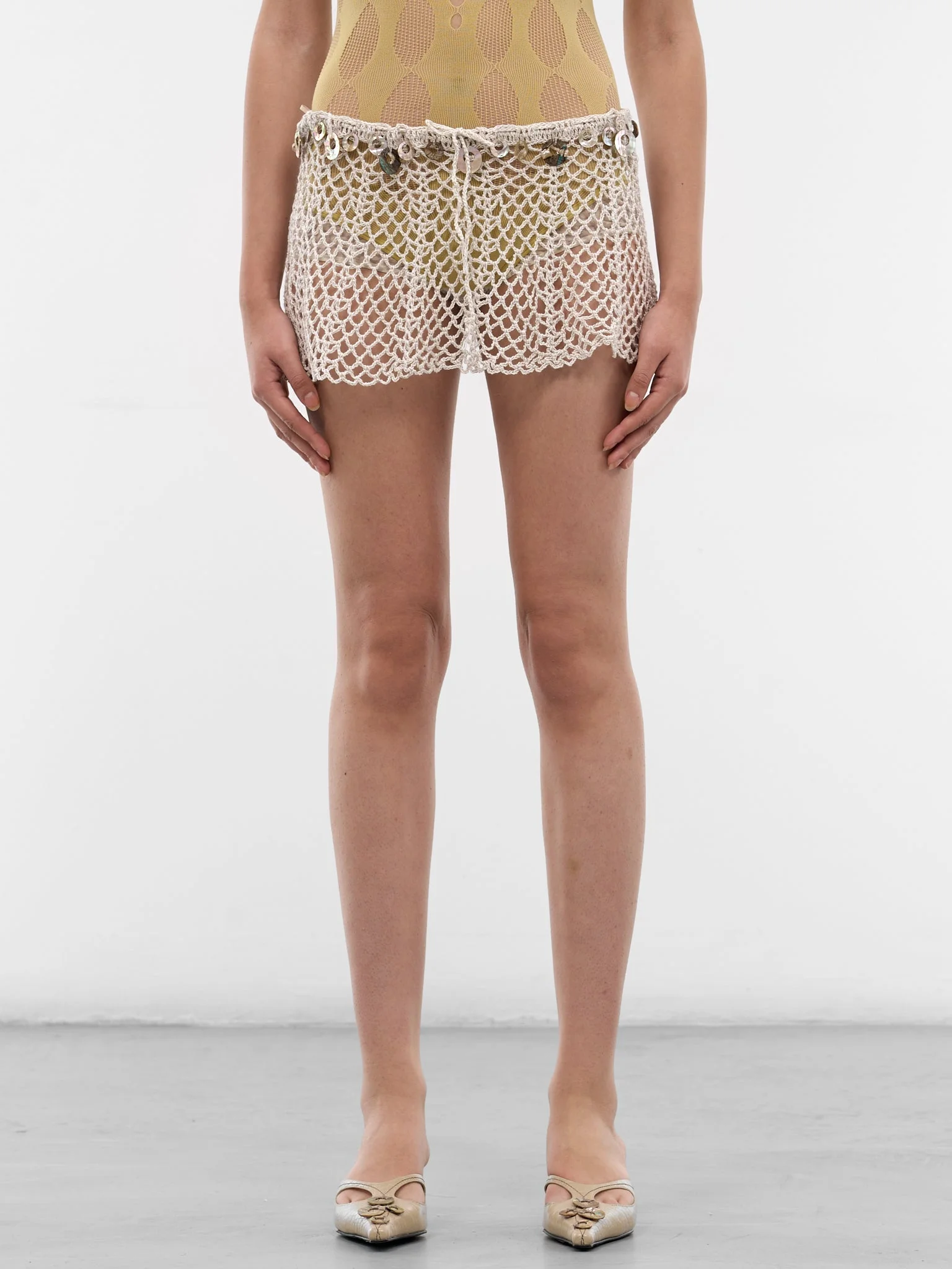 Vapor Hand-Crochet Shell Skirt - 1