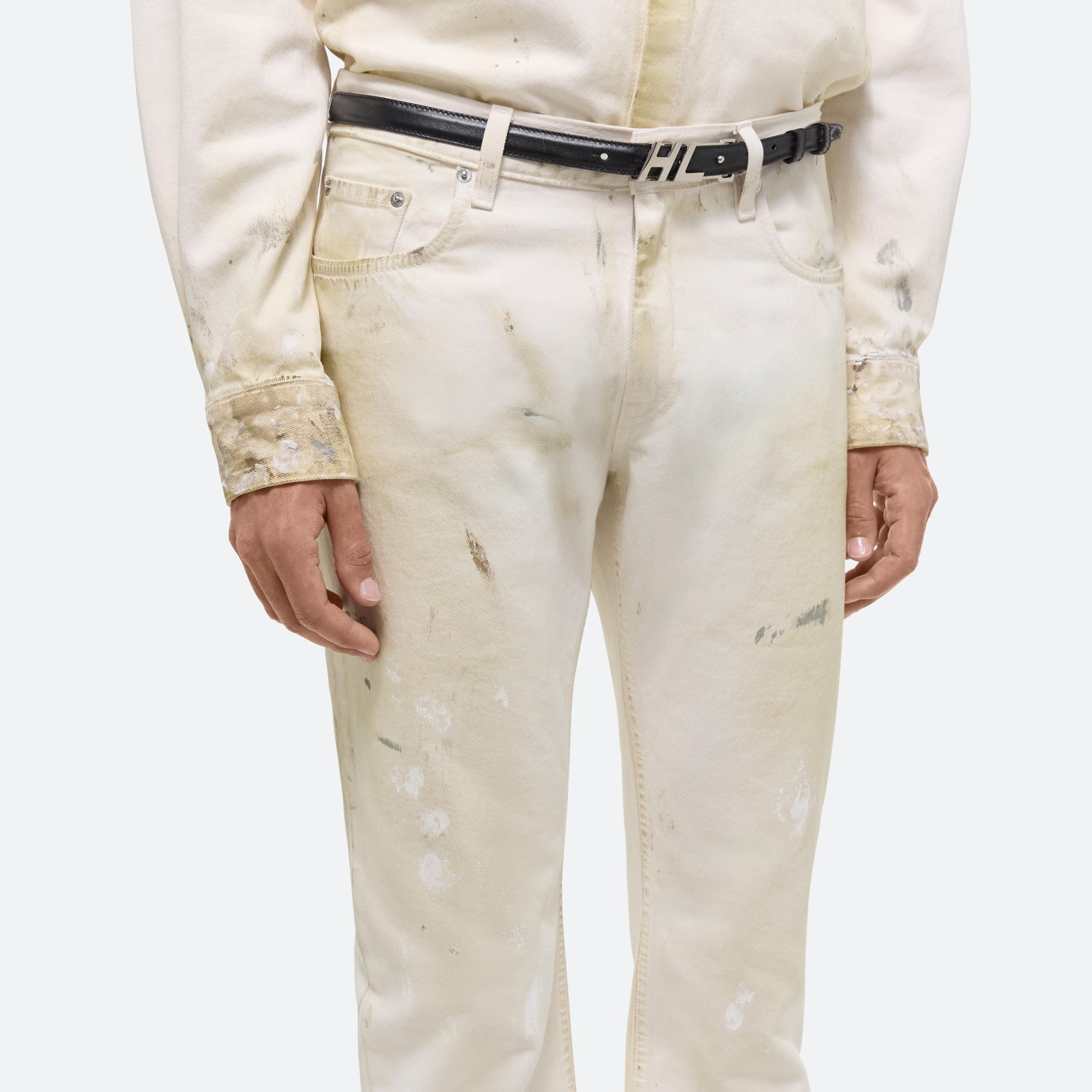 LOW-RISE PAINTED JEANS - 5