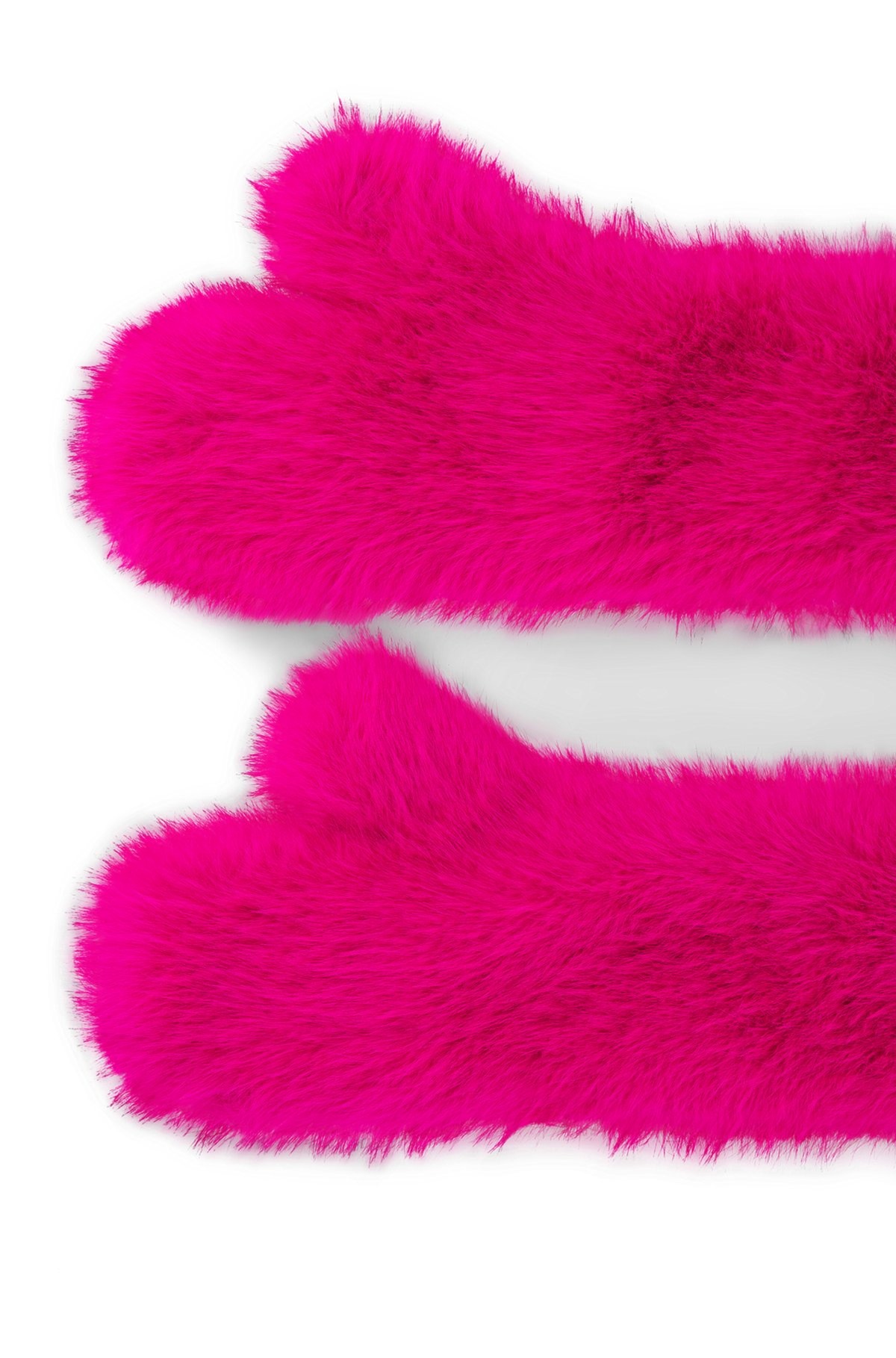 NAOMI X BOSS FLEECE-LINED MITTENS IN FAUX FUR - 2