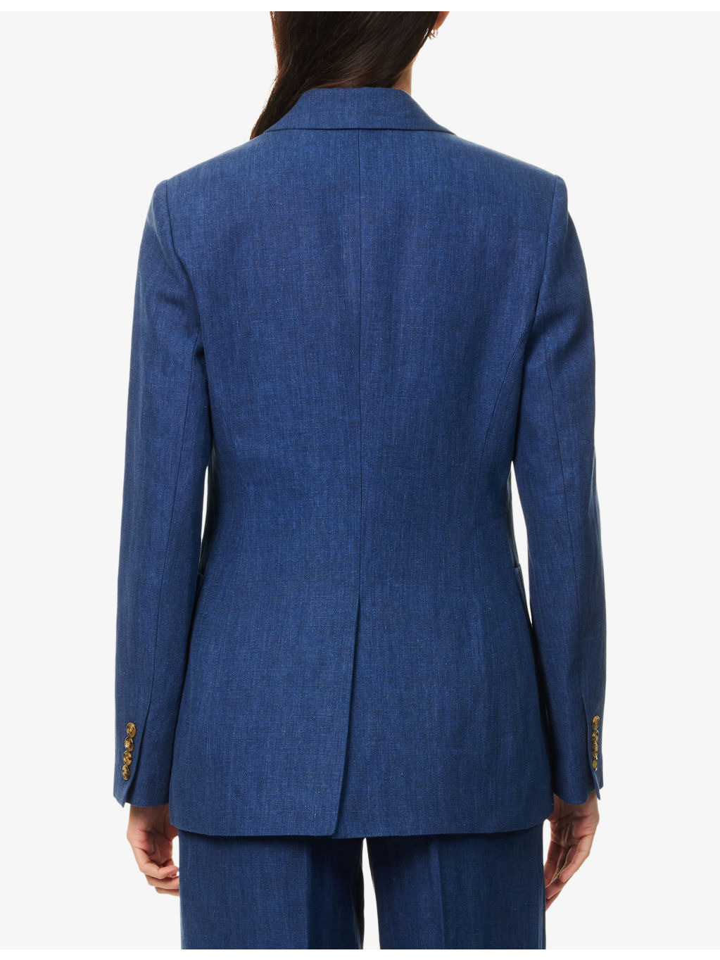 Citizens of Humanity x Argent Chelsea Peak-Lapels Linen Blazer - 4
