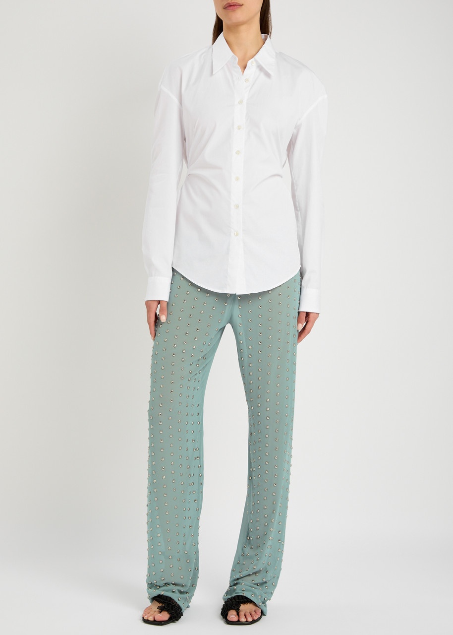 Dries Van Noten Pachas Stud-embellished Straight-leg Trousers - 4