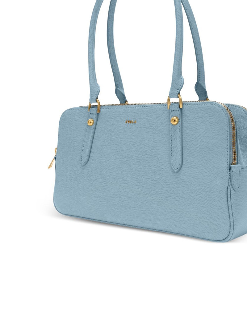 medium Boston zip leather tote bag 3