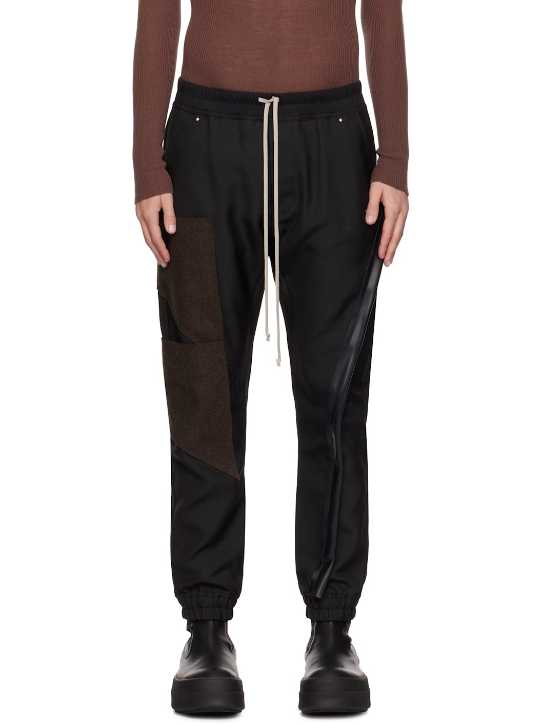 Black Porterville Mastodon Cargo Pants - 1