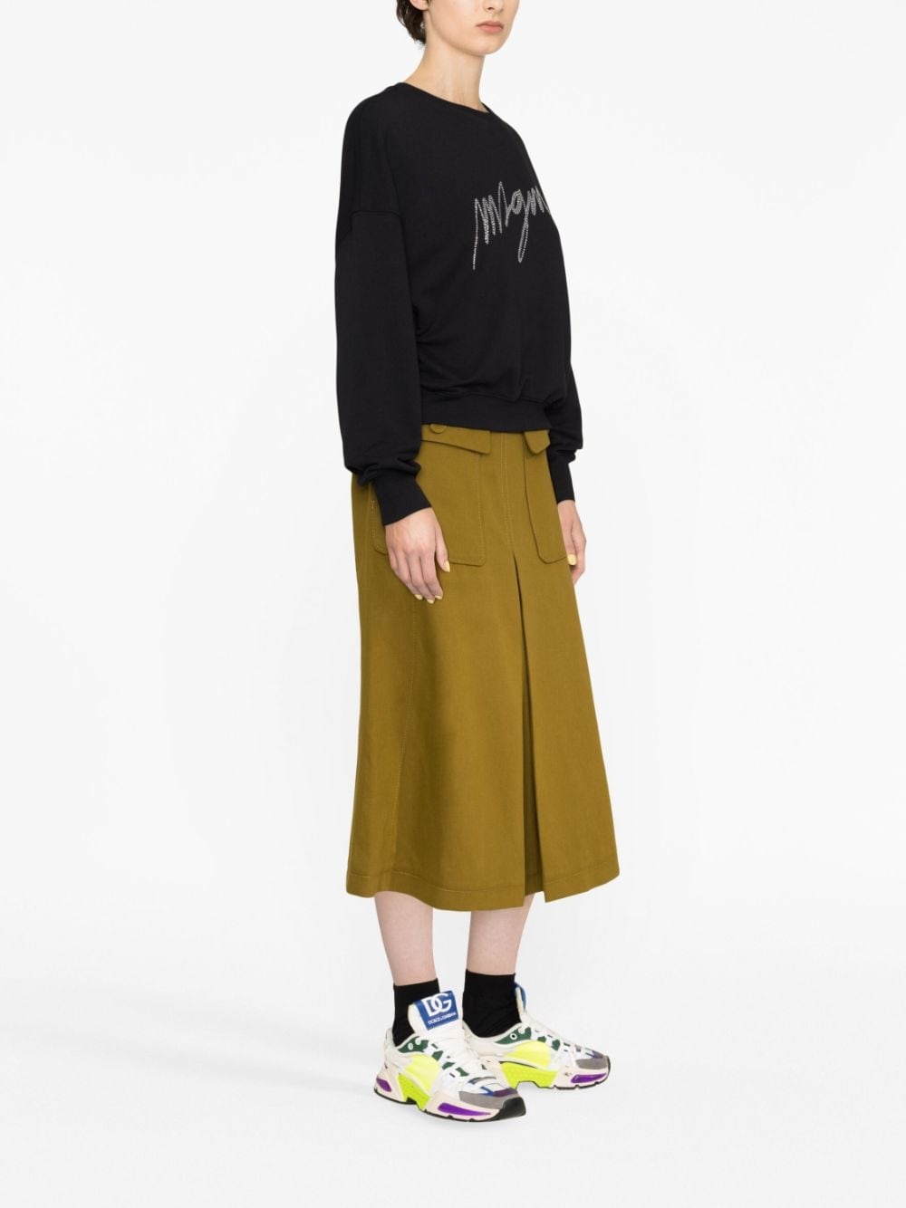 rhinestone-embelished sweatshirt - 4