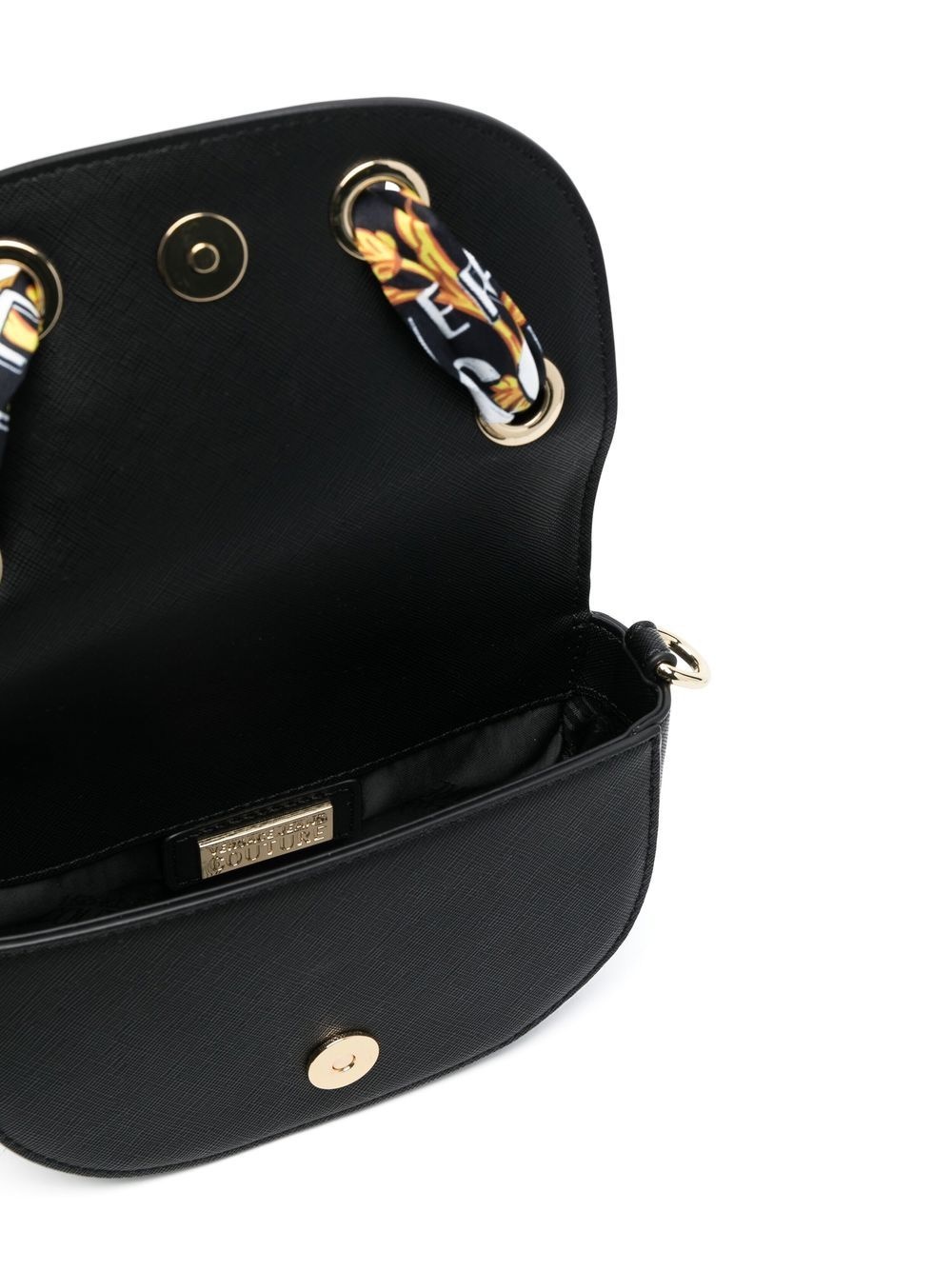baroque-print detail shoulder bag - 5