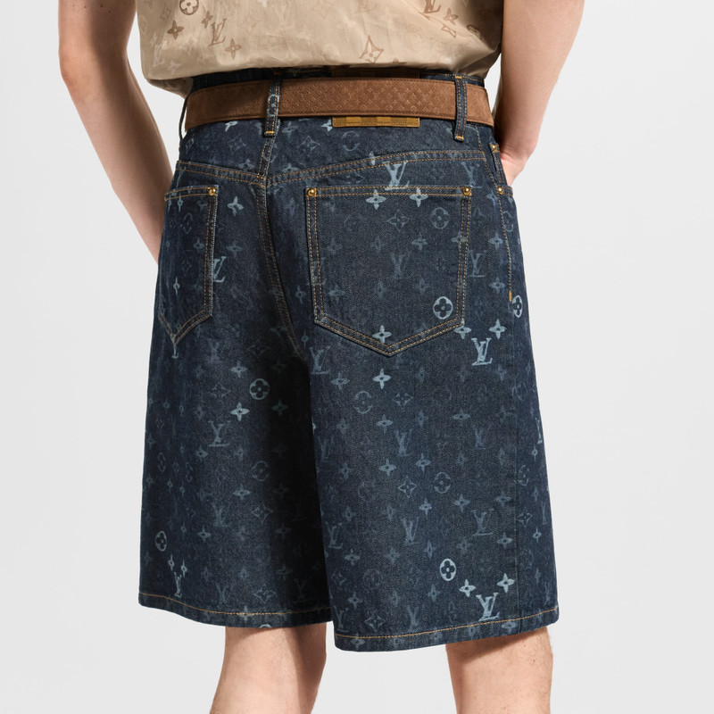 Monogram Denim Shorts 5
