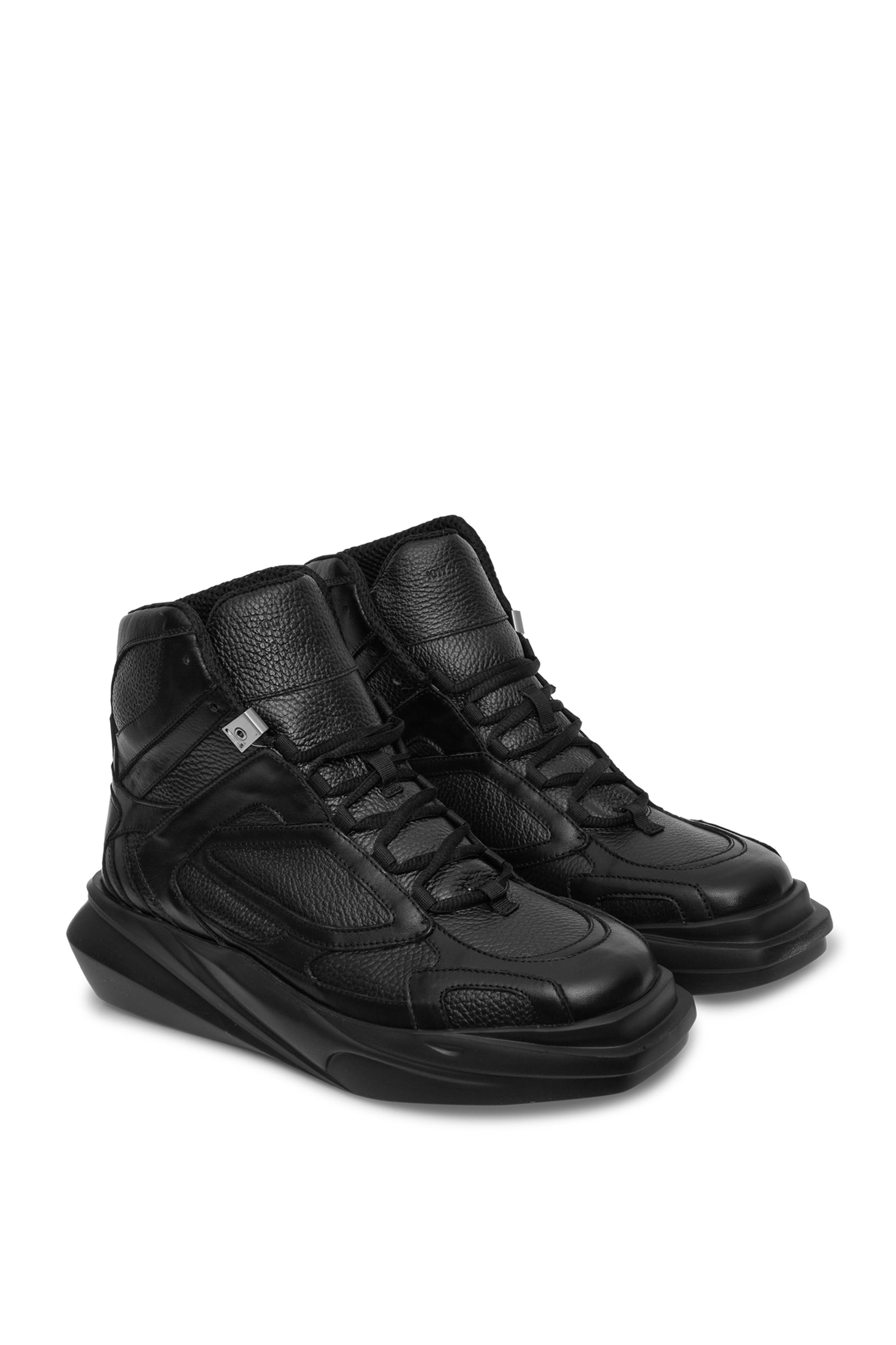 HIGH TOP MONO HIKING SNEAKER / BLK - 3