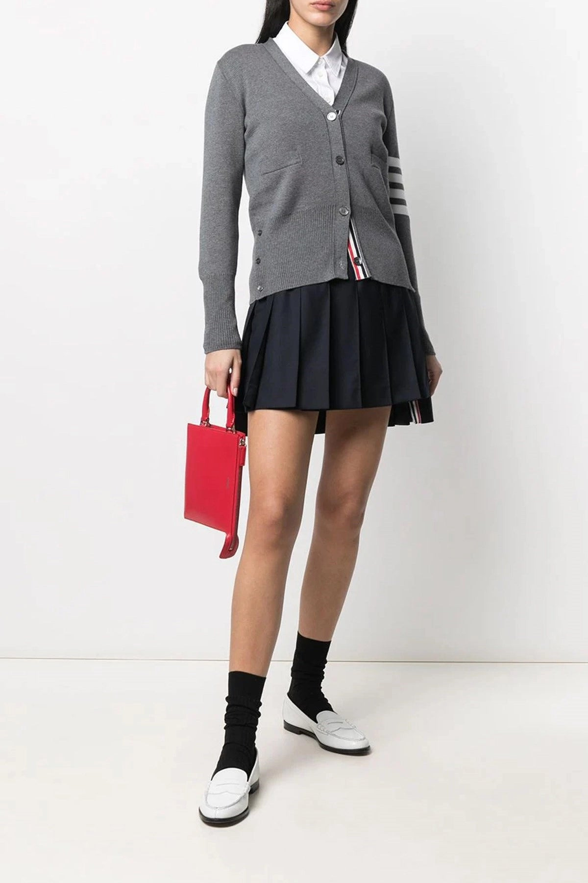 Thom Browne Women '4 Bar’ Skirt - 2