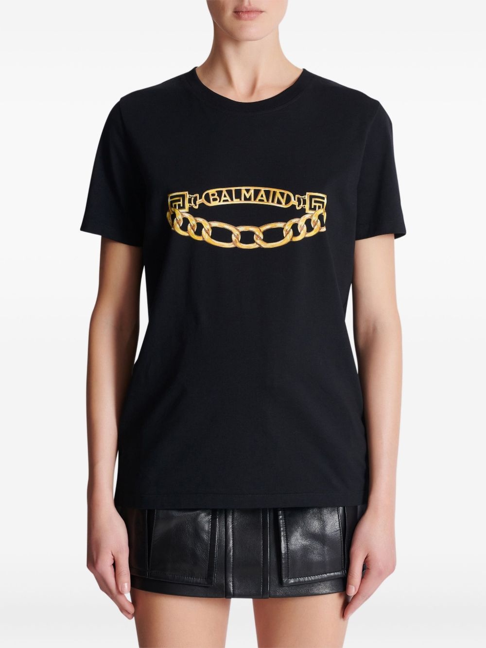 Balmain Chain-print T-shirt - 6
