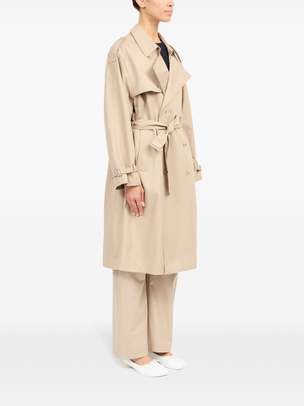 belted trench coat - 3