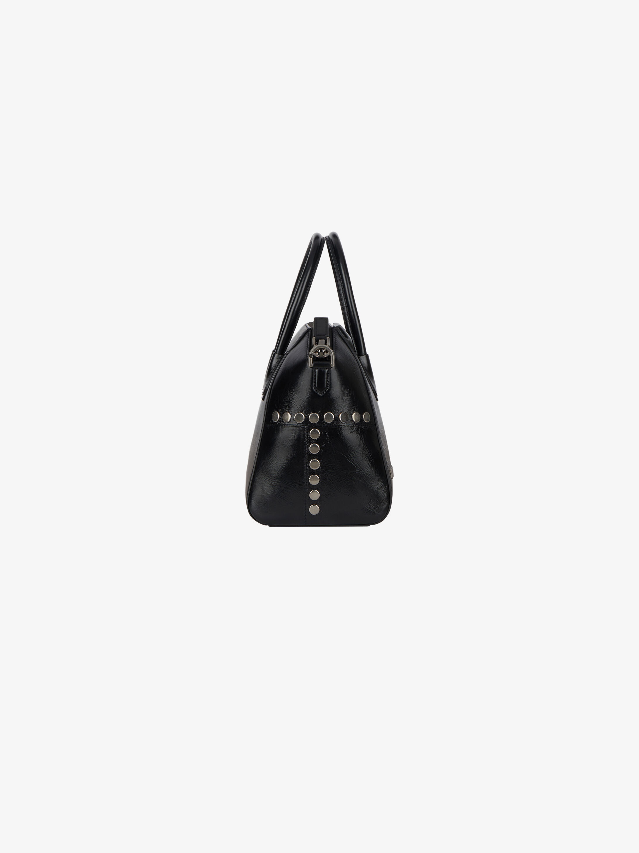 Small Antigona bag in vintage leather with studs - 3