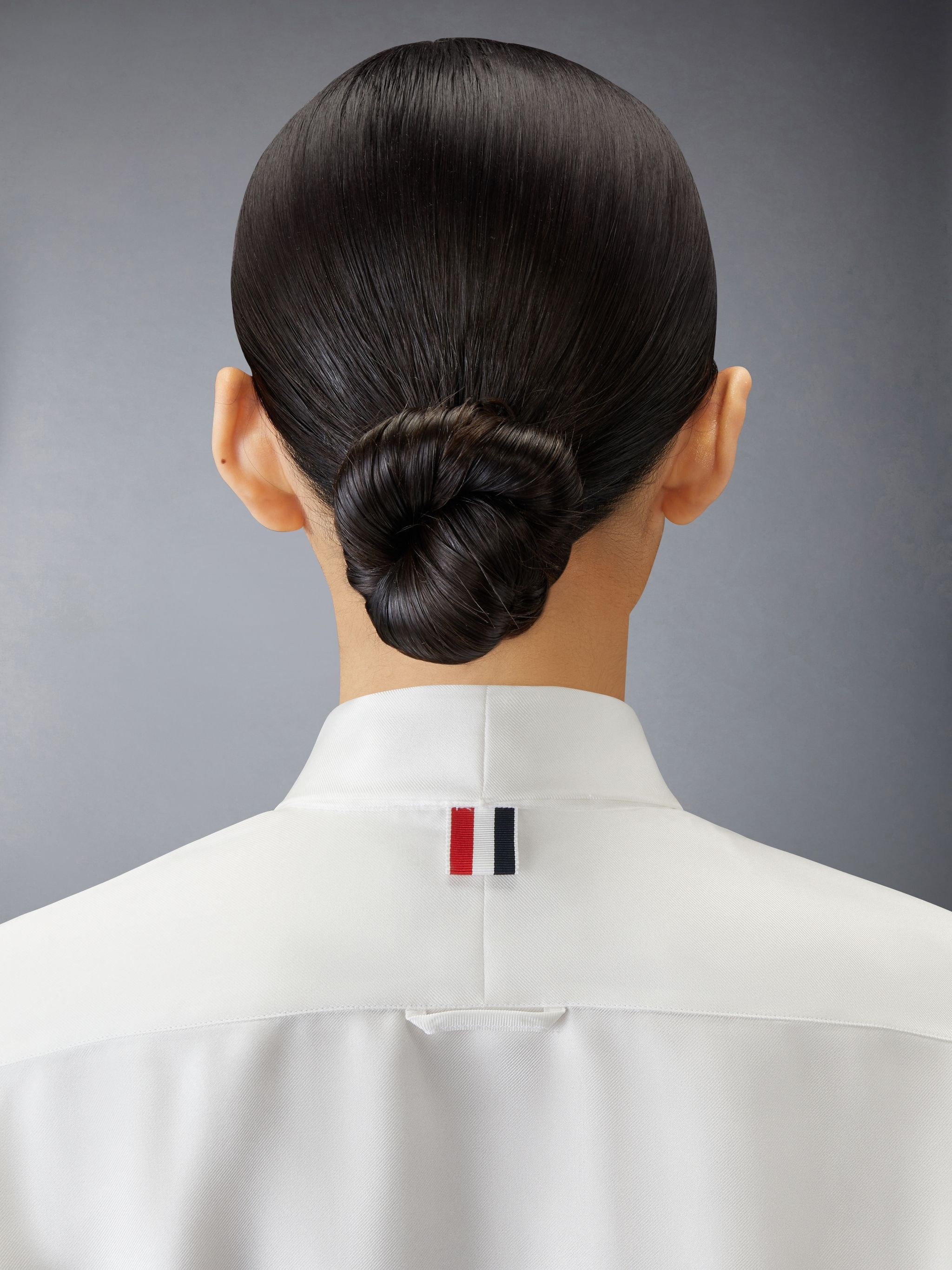 Silk Twill Bow Collar Blouse - 6