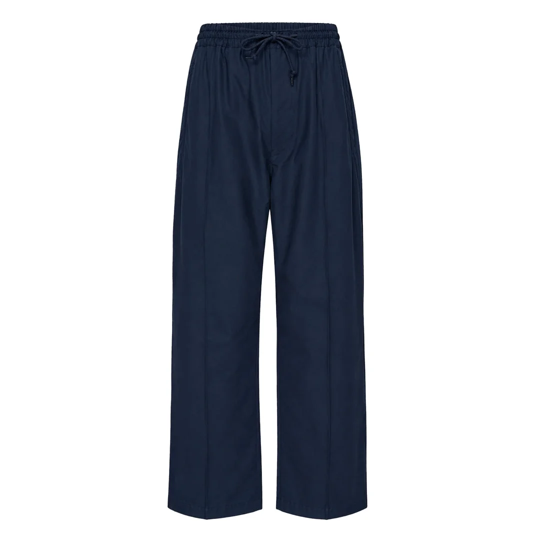 Cotton Twill Wide Leg Pants - 1