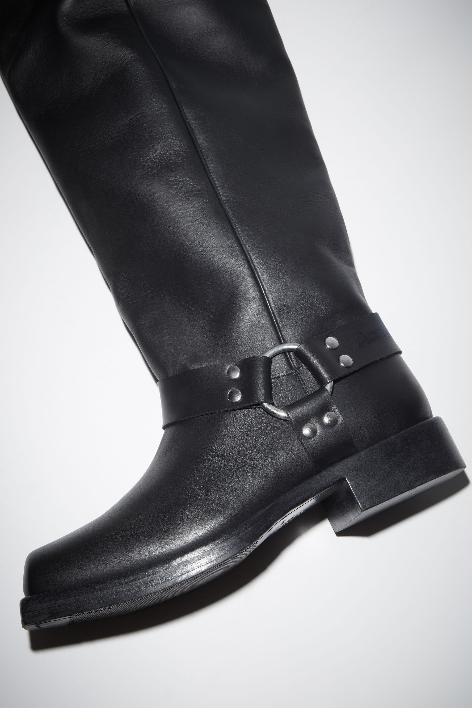 Leather high boots - Black - 6