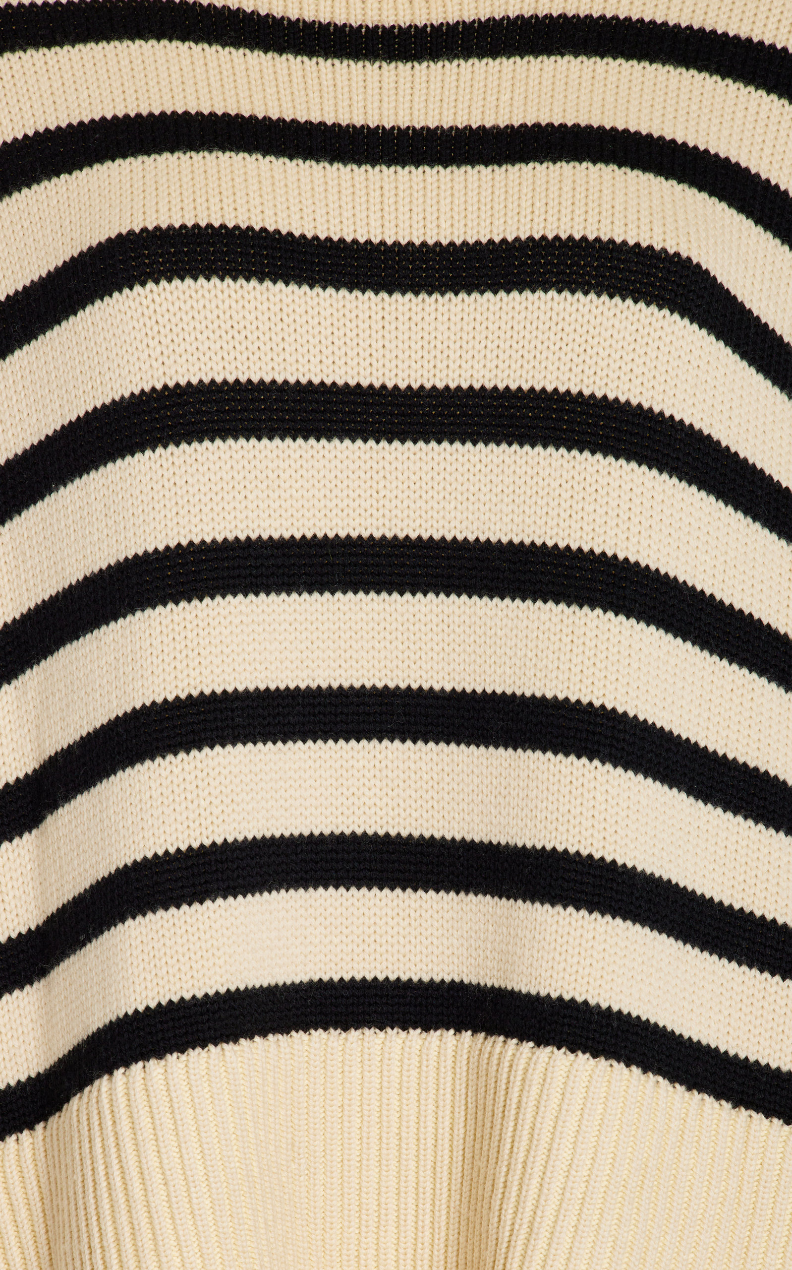 Signature Stripe Wool-Cotton Turtleneck Sweater neutral - 5