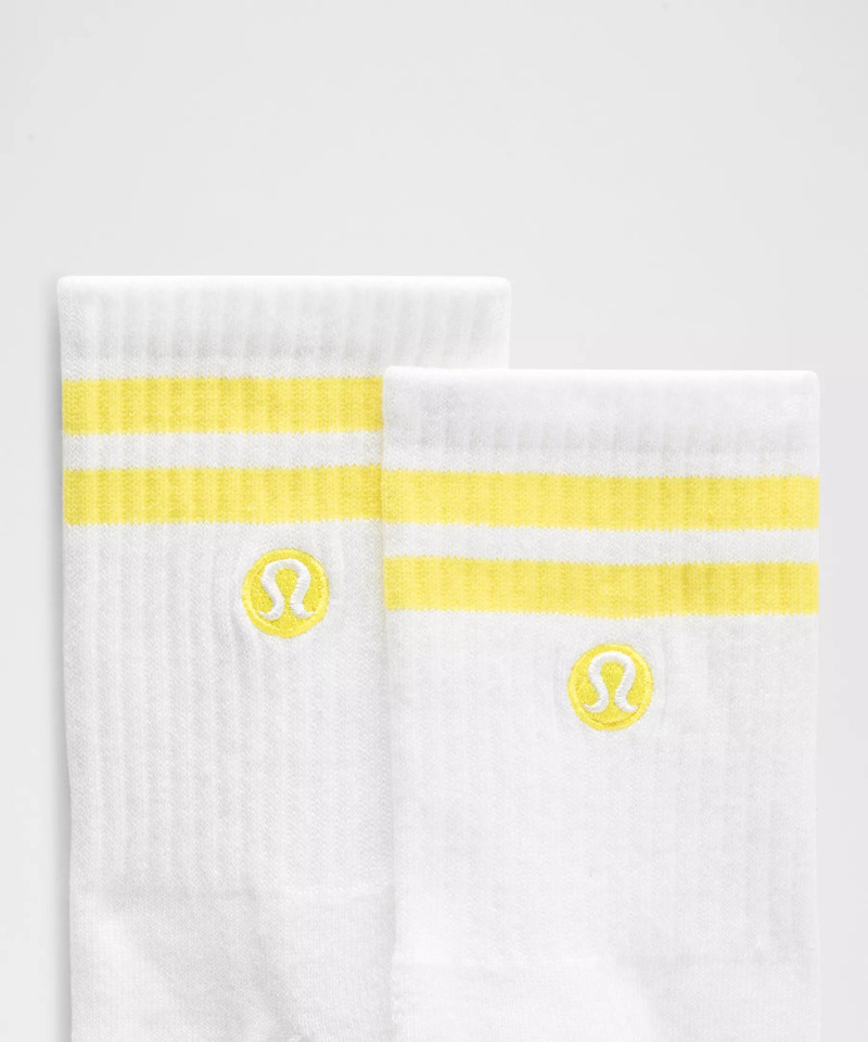 lululemon Unisex Daily Essential Quarter Socks *Stripe outlook