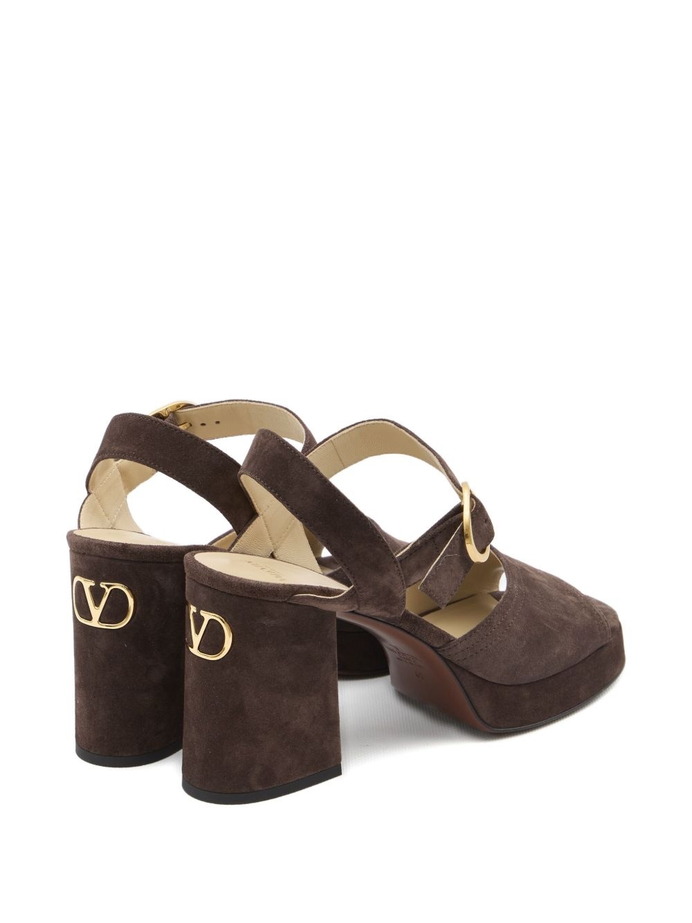 100mm platform buckle-strap sandals - 3