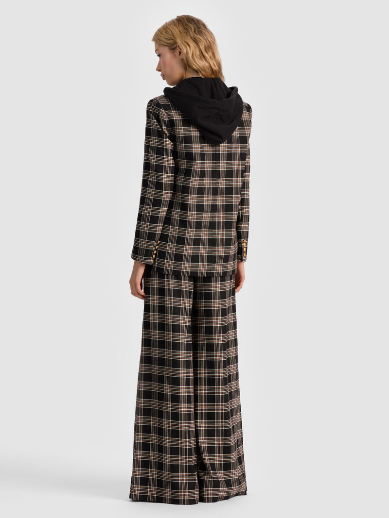 Alice + Olivia JORDAN BLAZER WITH REMOVABLE HOODIE outlook