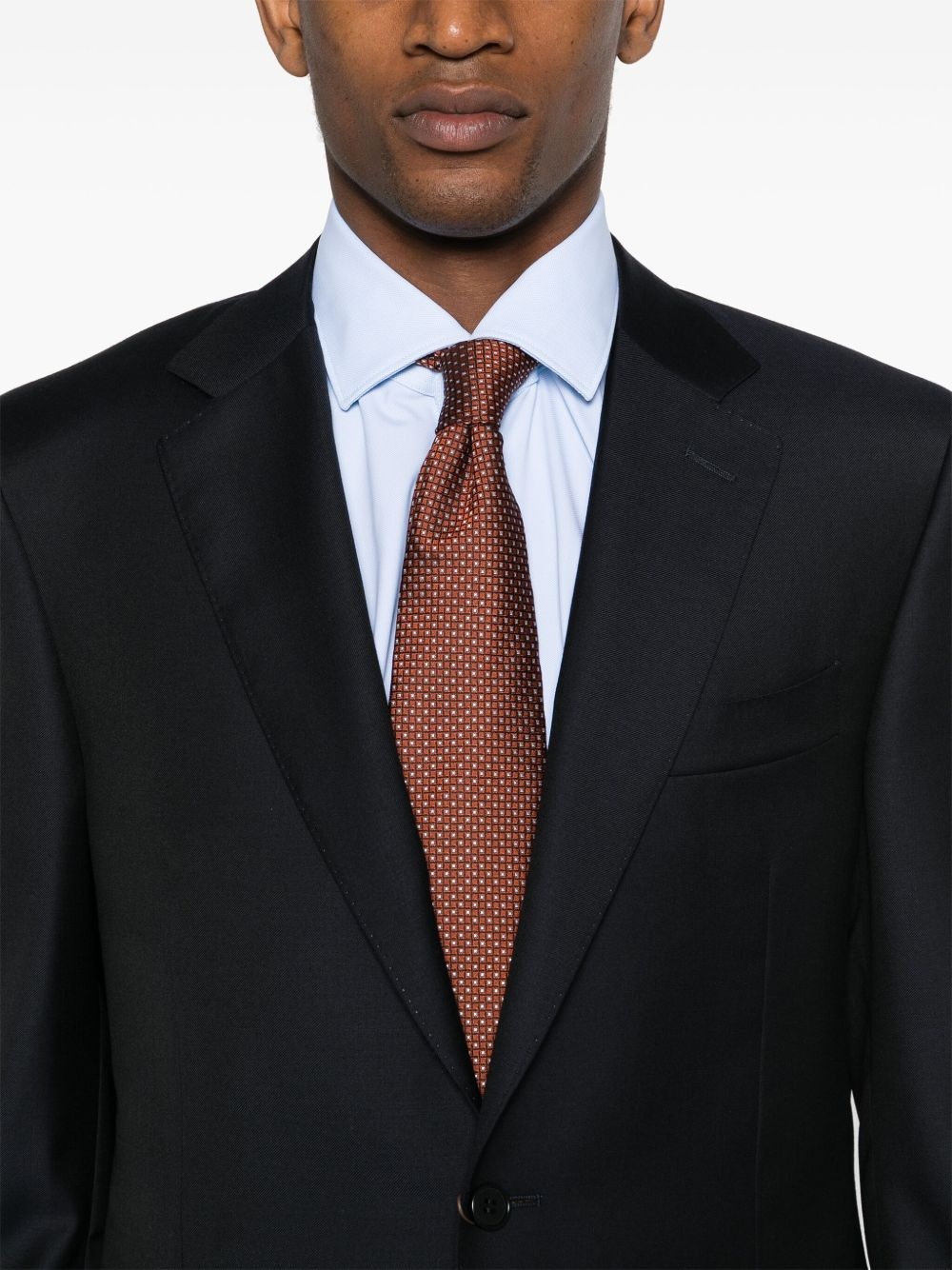 single-breasted wool suit - 5