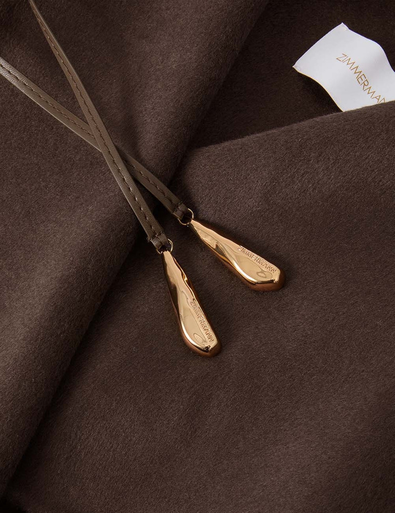LUNA WOOL TIE NECK CAPE 6