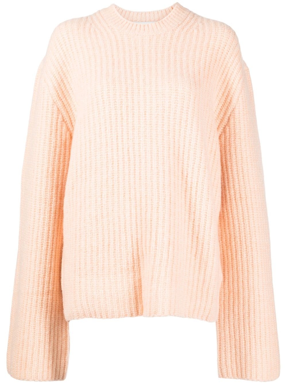 extra-long-sleeve knitted jumper - 1