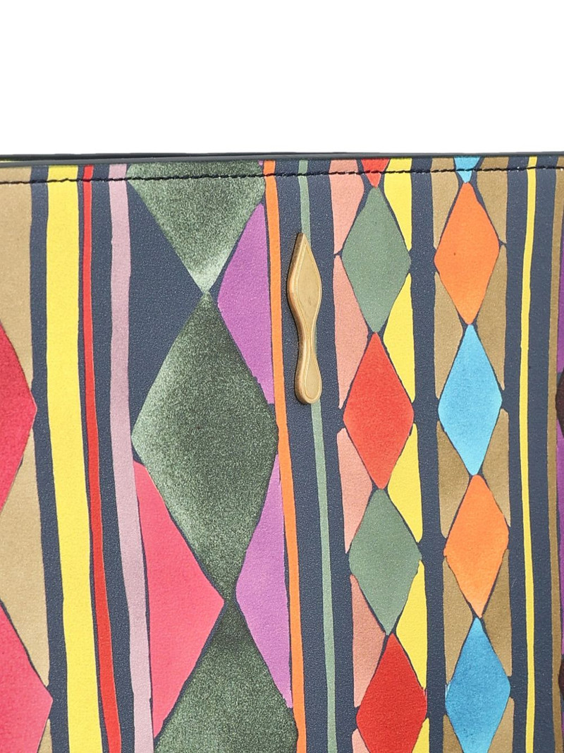 geometric-pattern clutch bag 4