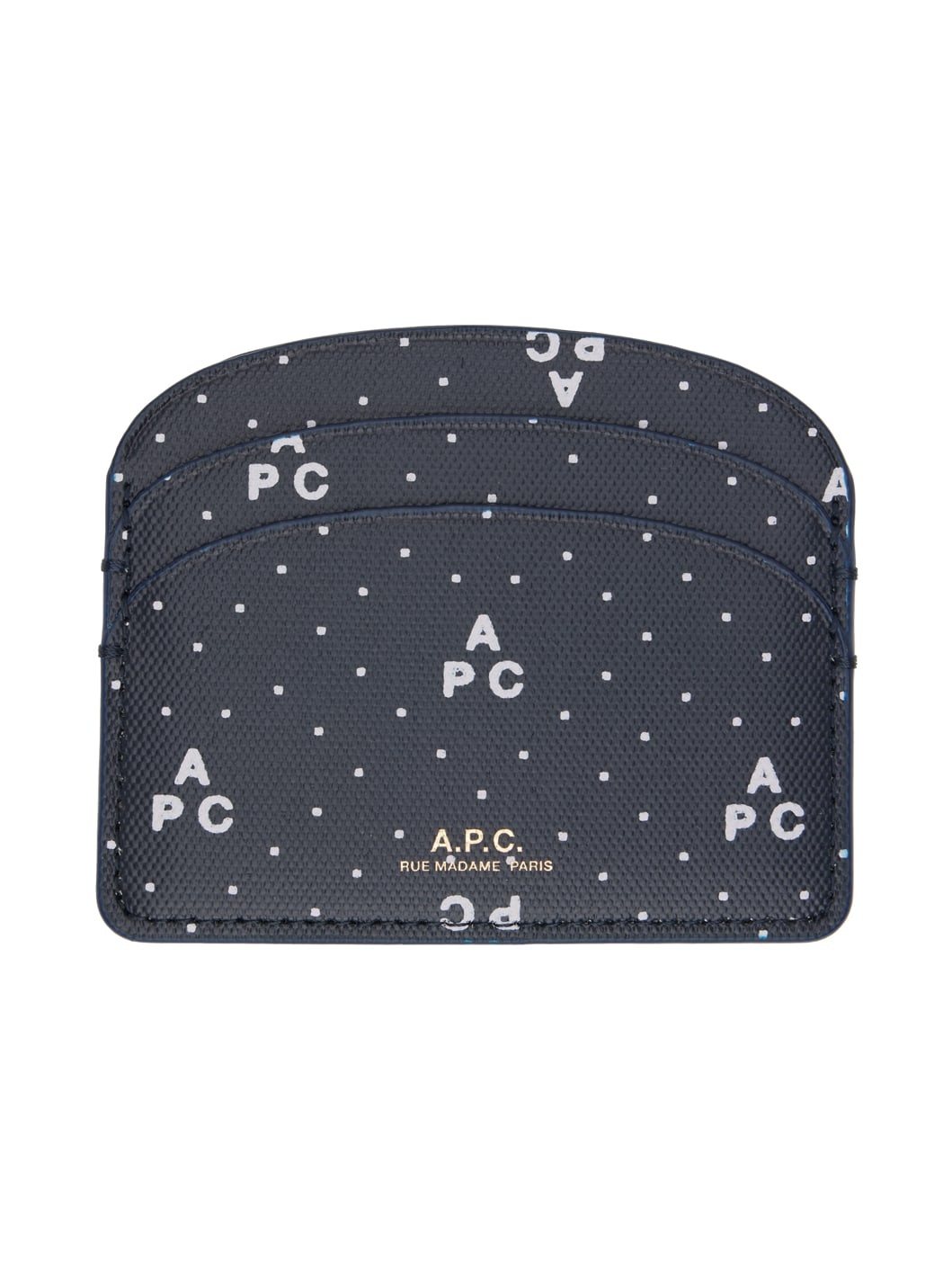 Navy Demi-Lune Card Holder - 1