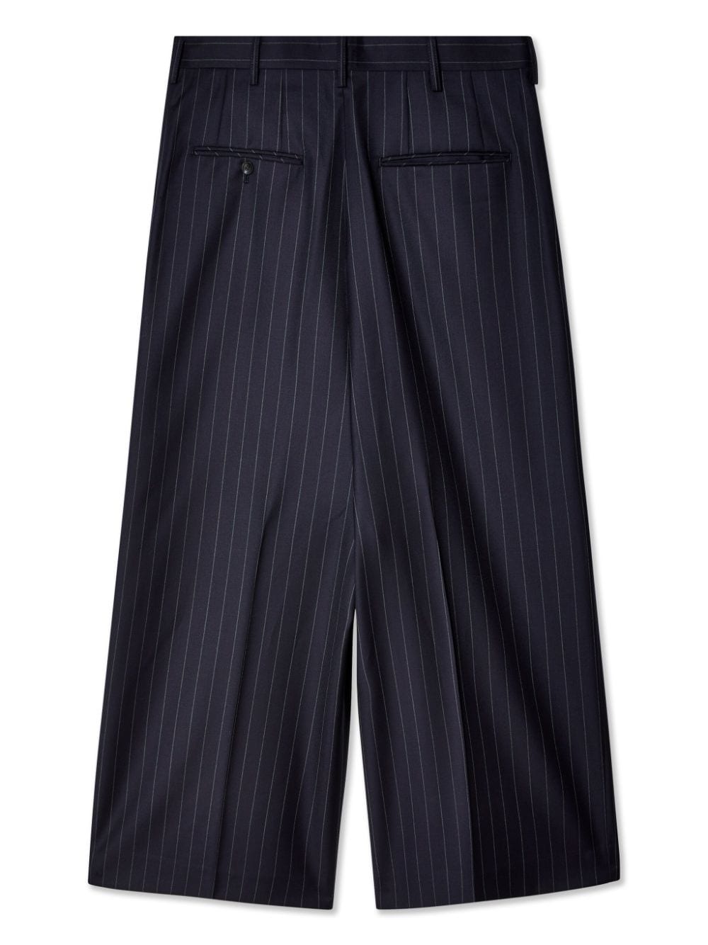 pinstriped wide-leg wool trousers - 2