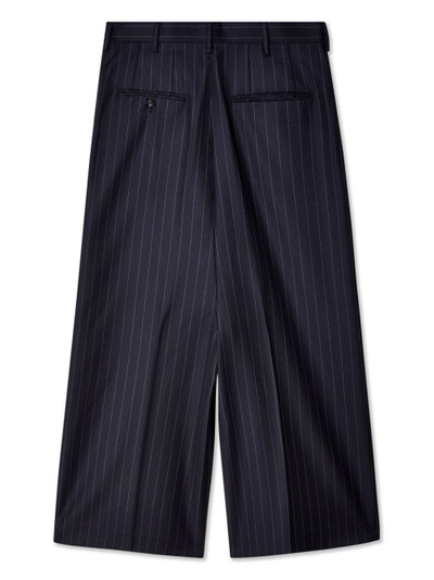 doublet pinstriped wide-leg wool trousers outlook