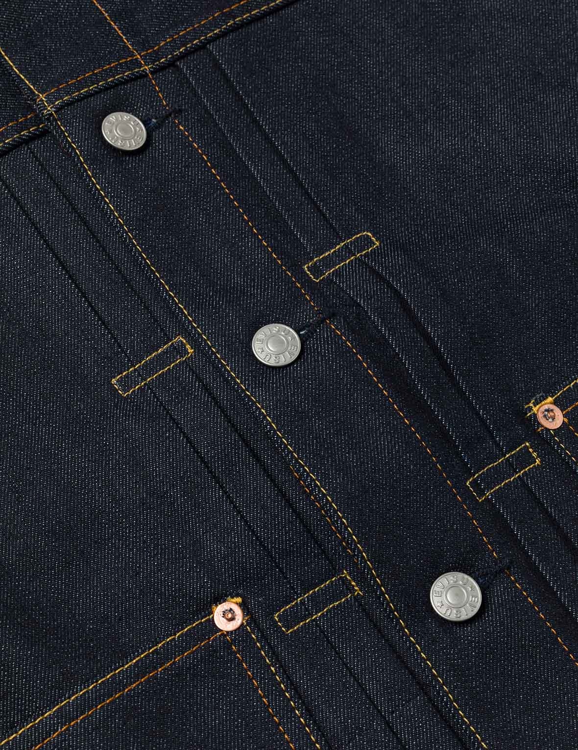 Map Appliqué Embroidery Regular Fit Denim Jacket - 6