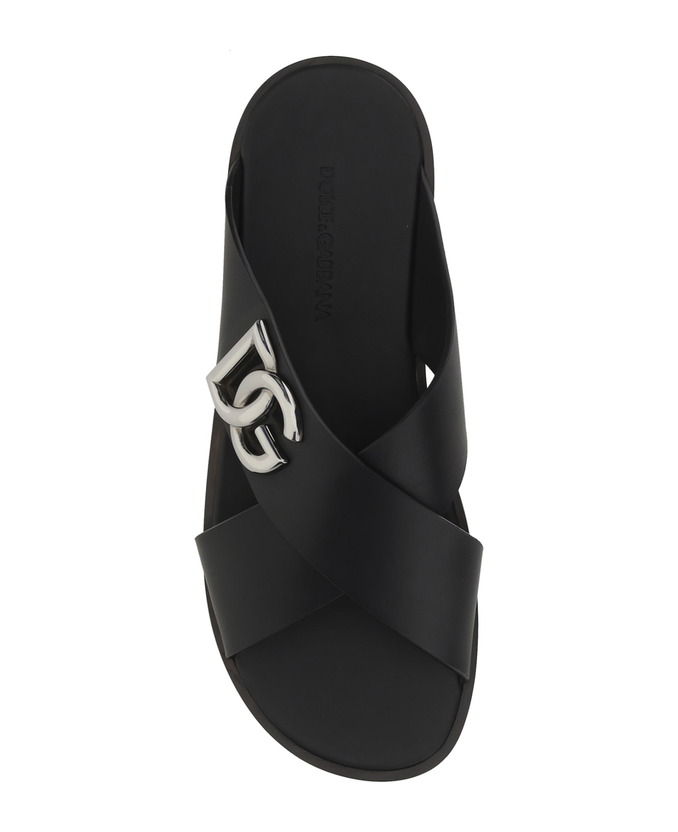 Logo Leather Sandals - 4