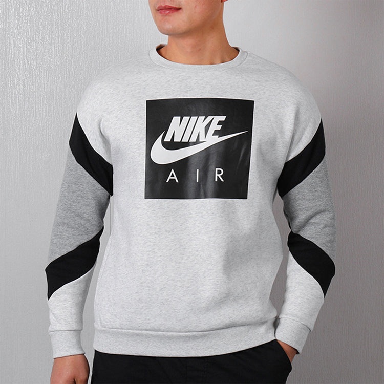 Nike Air Crew Flc Round Neck Colorblock Pullover light grey 928636-051 - 3