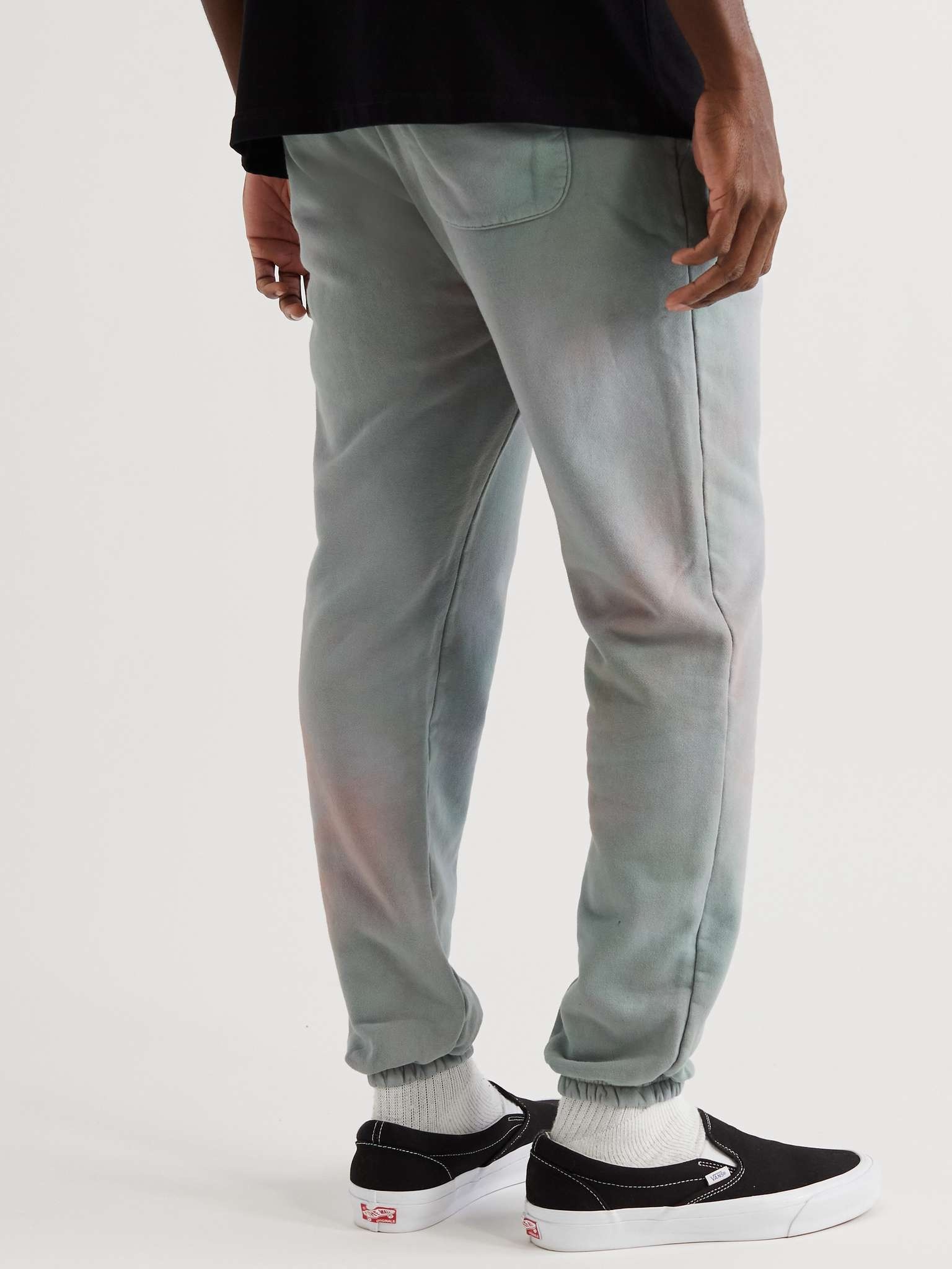 LA Slim-Fit Tapered Tie-Dyed Cotton-Jersey Sweatpants - 4