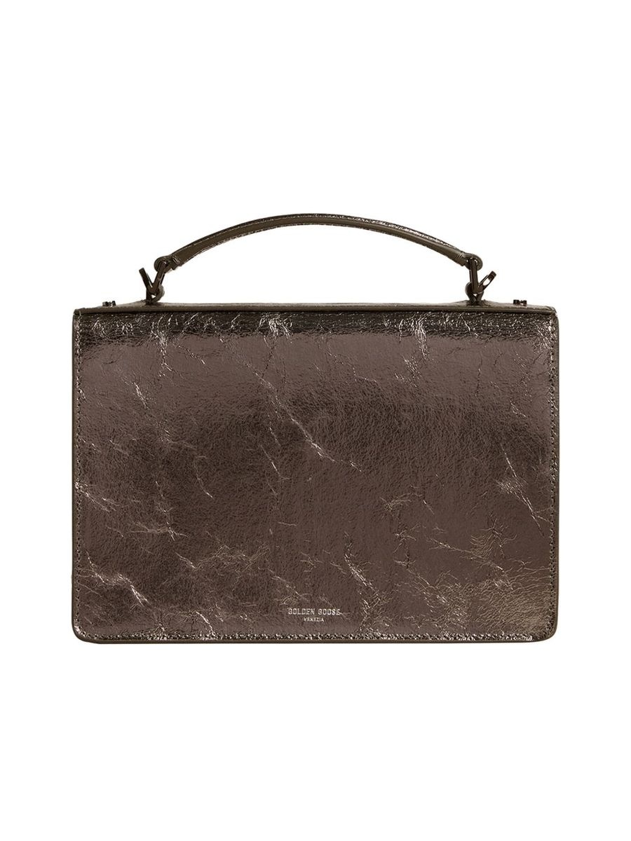 Textured Leather Handbag - 4