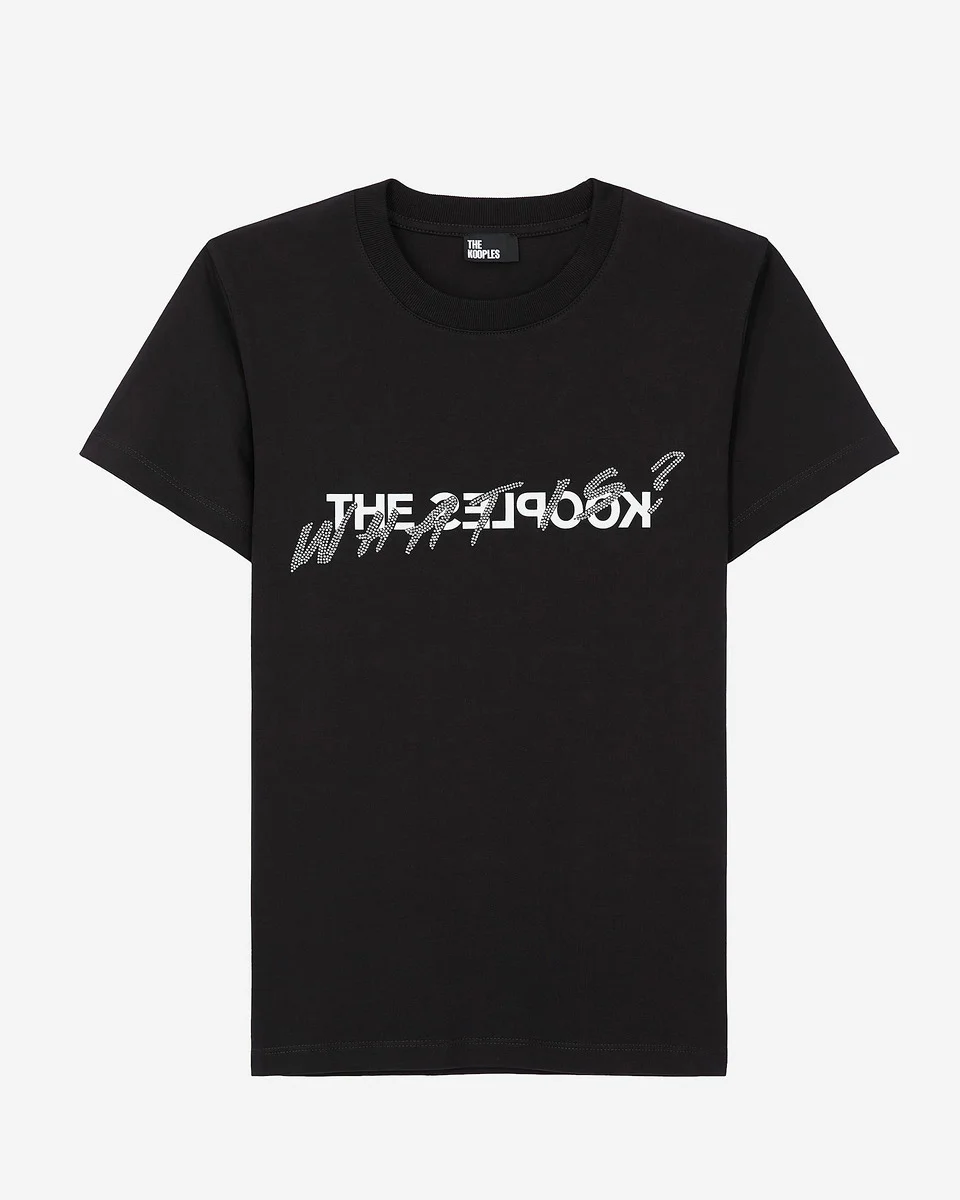 WHAT IS T-SHIRT WITH BLACK RHINESTONES - 1