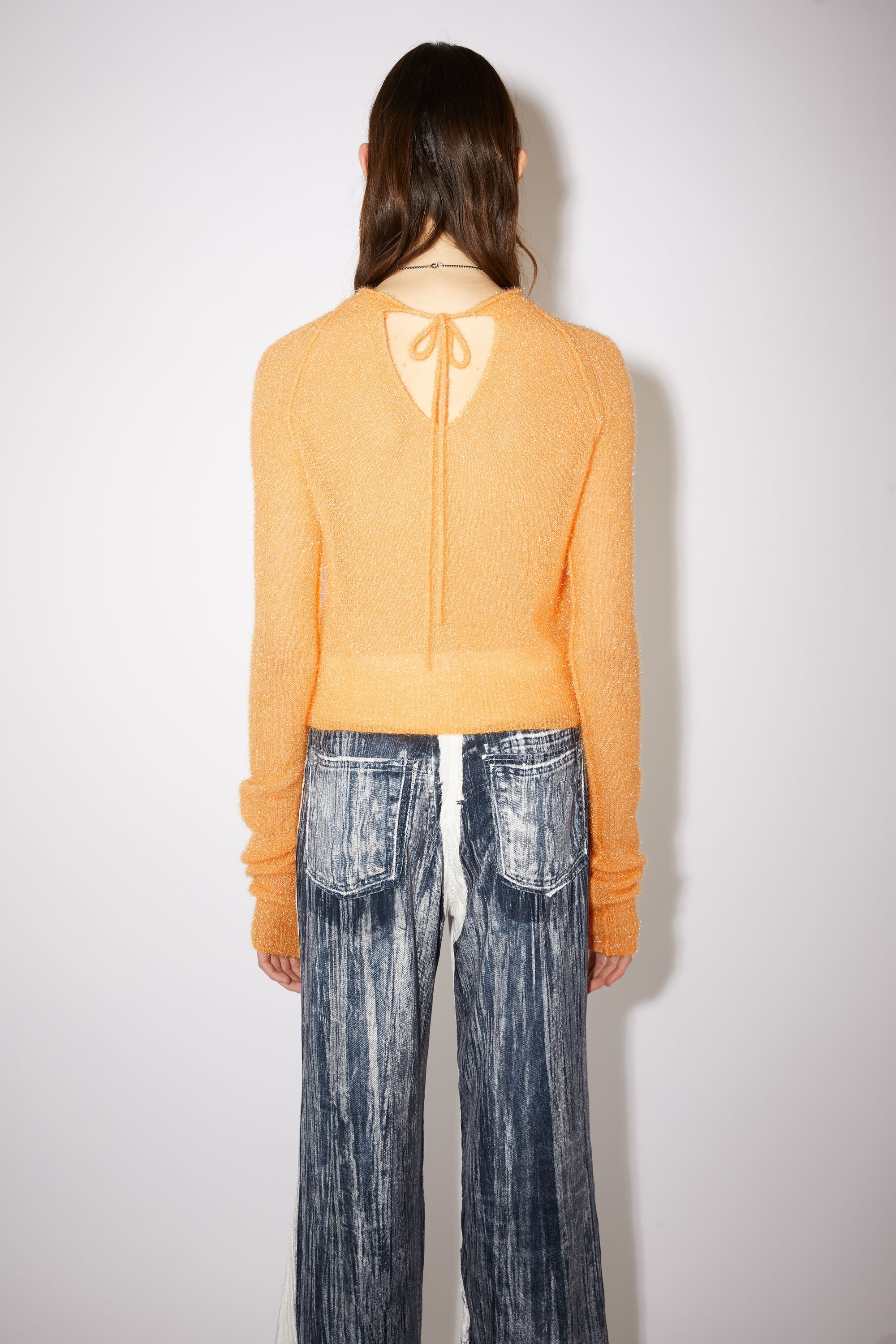 Crew neck jumper - Apricot orange - 3