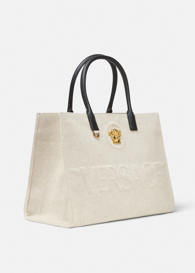 VERSACE La Medusa Canvas Large Tote Bag outlook