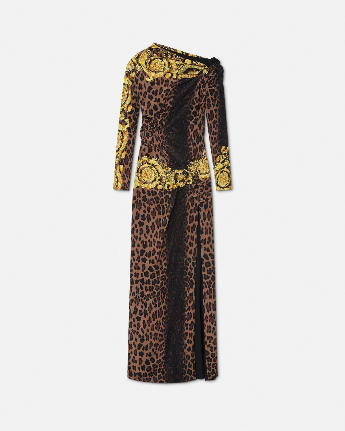 Wild Barocco Slit Smocked Gown - 1