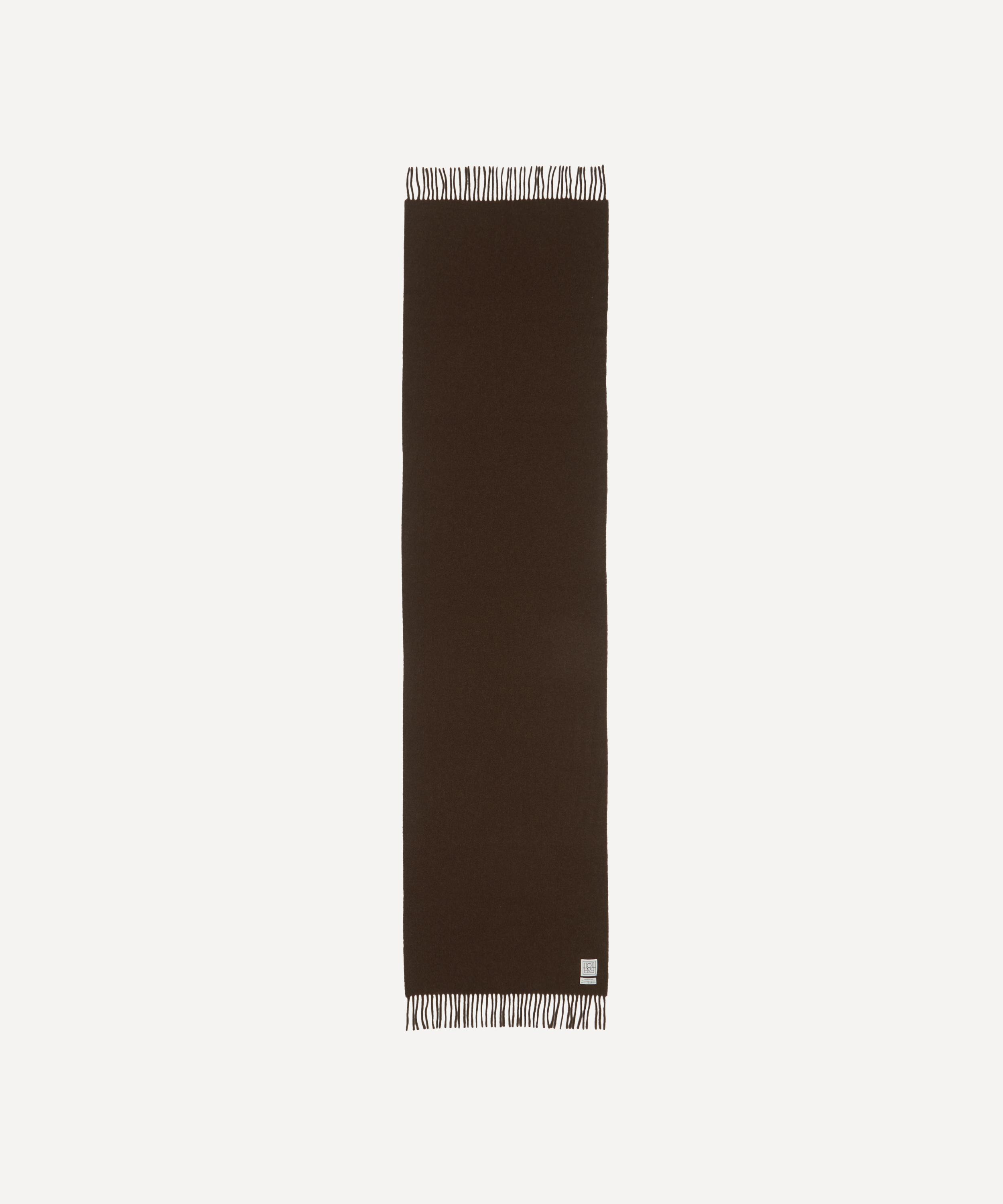 Classic Wool Fringed Scarf - 2