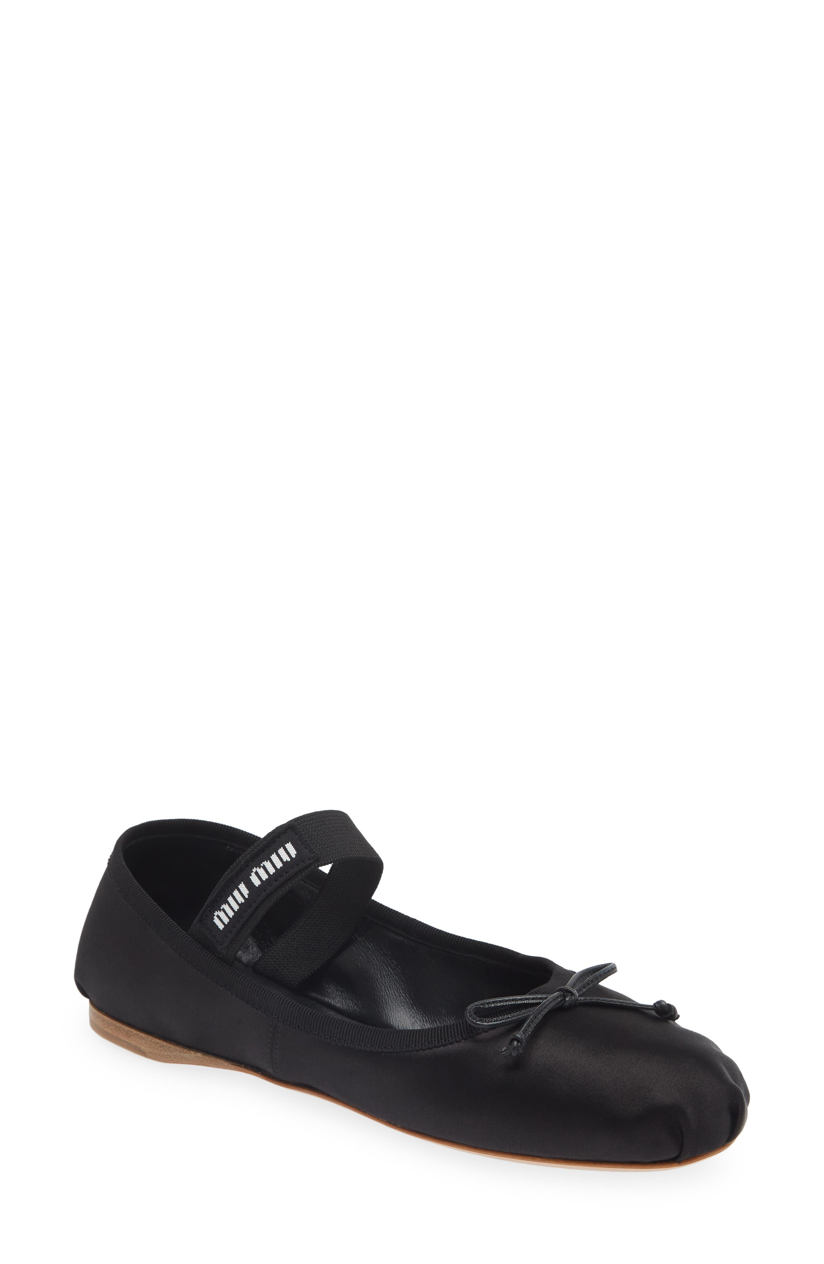 Logo Strap Ballet Flat - 1