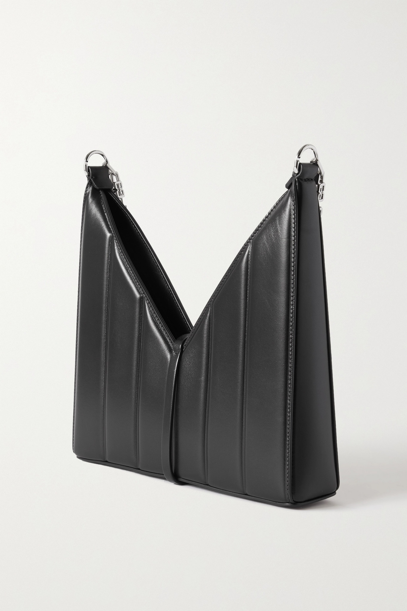 Cut Out small leather shoulder bag - 3