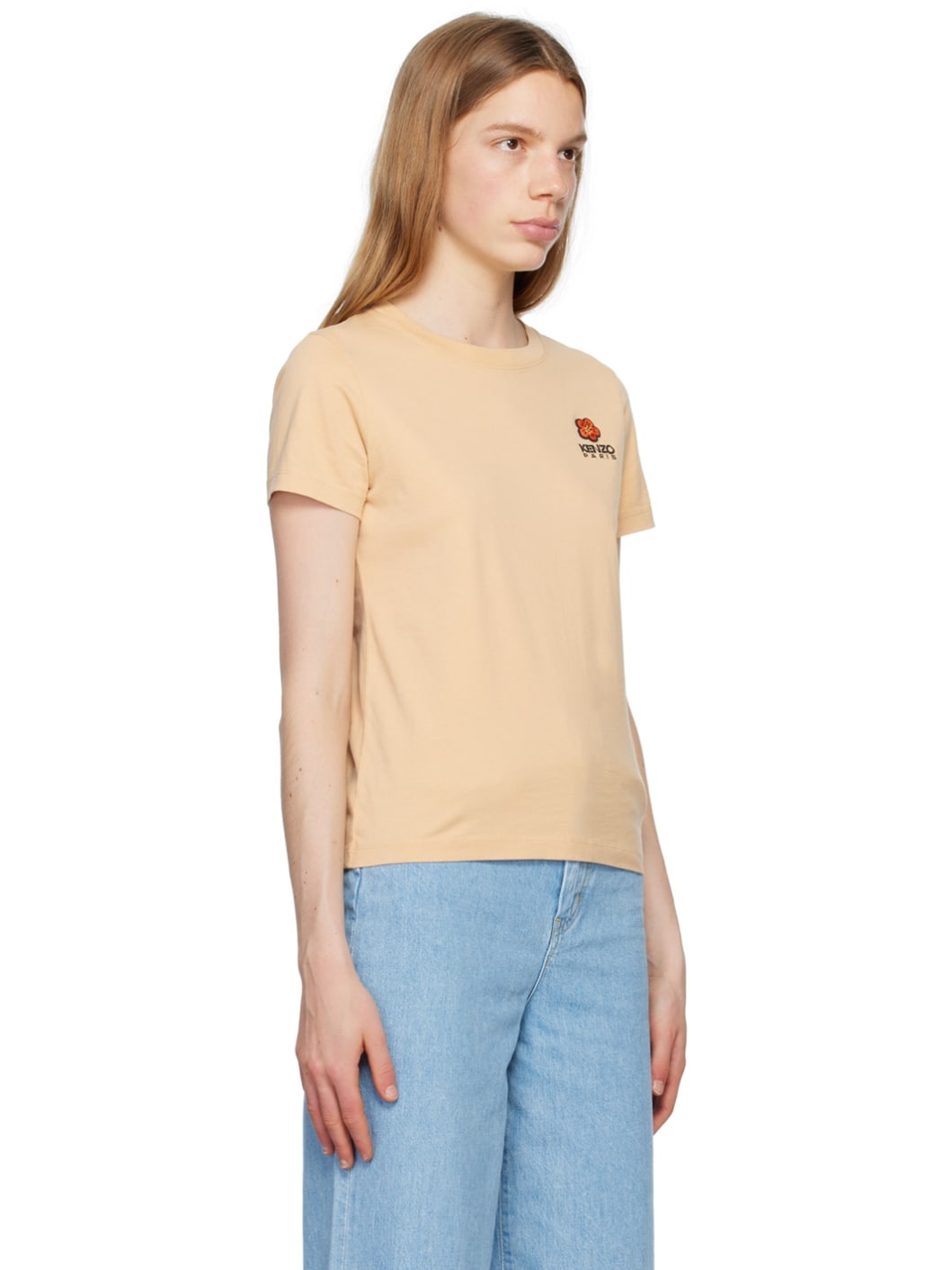 Beige Kenzo Paris Boke Flower T-Shirt - 2